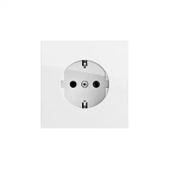 Gira 446670 SCHUKO pistikupesa, seinasisene, puhas valge läikiv, 16 A, 250 V, System 55