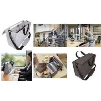 SIGEL Business Felt Bag Desk Sharing Bag Workspace M/L Synthetic Felt 2 Carry Handles