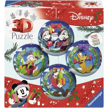 Ravensburger 3D Puzzleball Disney jõulukaunistuste komplekt (2 x 27 tükki)