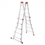 Hailo M80 4x5 Redel Mitmeotstarbeline Kombinatsioonredel, Alumiinium, 20 Astet, 150 kg, EN 131 Professional