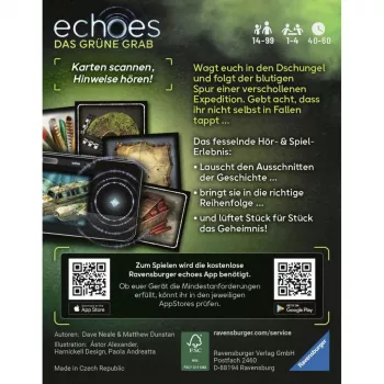 Ravensburger echoes Das grüne Grab Audio Mystery mäng