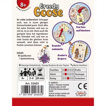 AMIGO Greedy Goose laste lauamäng 2-4 mängijat, vanusele 5+