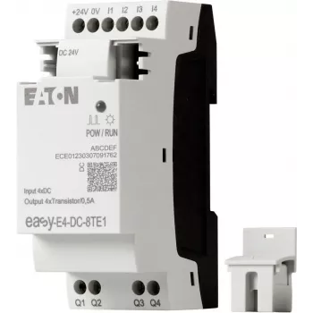 Eaton easyE4 DC 8TE1 digitaalne I/O laiendusmoodul, 4DI/4DO, 24V DC, transistor PNP