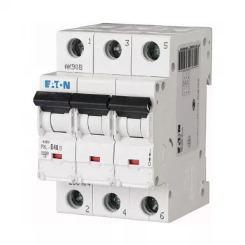 Eaton PXL-B40/3 40A 3-poolne B-karakteristikuga minikaitselüliti (MCB)