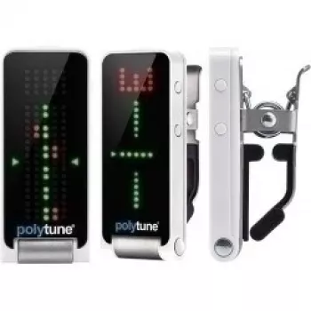 TC Electronic PolyTune Clip häälestaja - polüfooniline, kromaatiline, strobo, automaatse orientatsiooniga LED, must