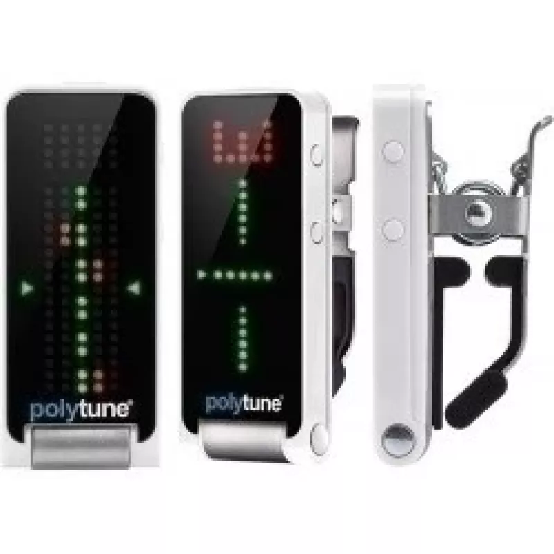 TC Electronic PolyTune Clip häälestaja - polüfooniline, kromaatiline, strobo, automaatse orientatsiooniga LED, must