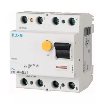 Eaton PXF-40/4/03-A Rikkevoolukaitselüliti (RCCB), 40 A, 4-pooluseline, 300 mA, Tüüp A, 230/400 V AC