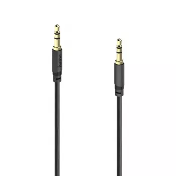 Hama Basic Line 3,5 mm Jack Audiokaabel, isane-isane, 3 m, must