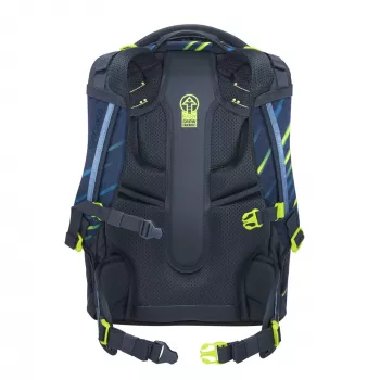 COOCAZOO MATE seljakott 30L Fast Lime - taaskasutatud PET, ergonoomiline kooli sülearvuti seljakott