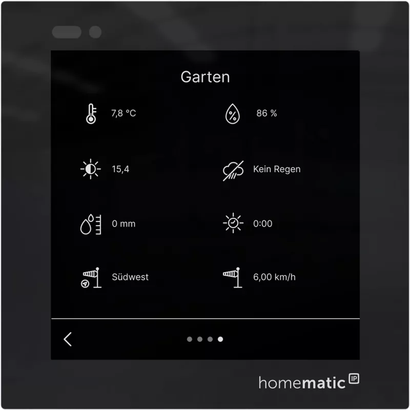 Homematic IP Glasdisplay - plus (HmIP-WGD-PL) nutikodu puutejuhtimisega ekraan