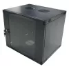 LogiLink 19 inch seinakapp ühe sektsiooniga 6U, lamepakk, must (RAL 9005)