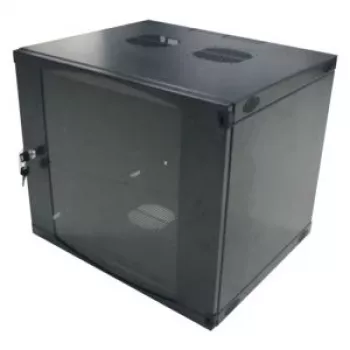 LogiLink 19 inch seinakapp ühe sektsiooniga 6U, lamepakk, must (RAL 9005)