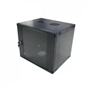 LogiLink 19 inch seinakapp ühe sektsiooniga 6U, lamepakk, must (RAL 9005)