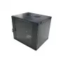 LogiLink 19 inch seinakapp ühe sektsiooniga 6U, lamepakk, must (RAL 9005)