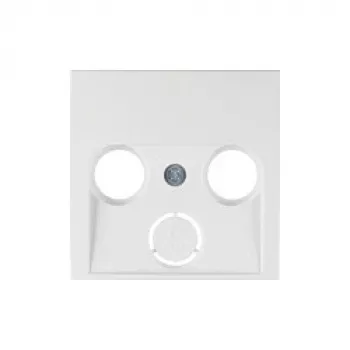 Berker 12031909 Keskmine plaat SAT/antenni pistiku jaoks, Polar White, S.1/B.1/B.7