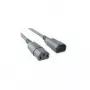 Bachmann toite pikenduskaabel IEC C14–C13 1,8 m must