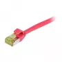 Synergy21 CAT6A S/FTP õhuke patch-kaabel, 1,0 m, punane, LSZH/TPE, 500MHz, 10Gbps, AWG28