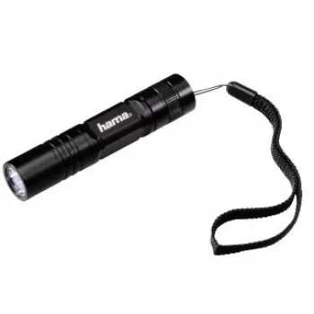 Hama Regular R-98 Taskulamp, must, 9 LED-i, 30 lm, alumiinium