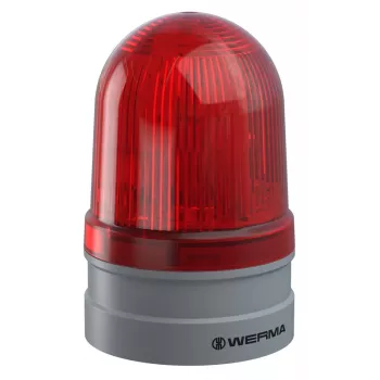 WERMA Signaltechnik Midi TwinFLASH 261.120.70 Punane Xenon Signaallamp, 12/24V AC/DC, IP65