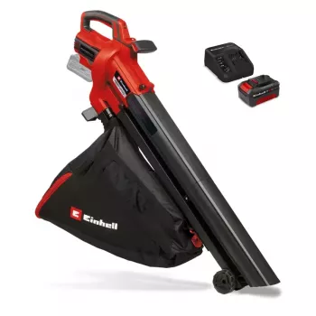 Einhell Power X-Change VENTURRO 18/210 Komplekt Juhtmevaba Lehepuhur ja -imeja, 18V, 4.0Ah Aku, Punane/Must
