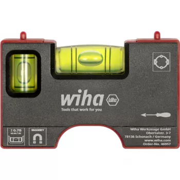 WIHA Mini Lood 8 cm Hall/Punane Magnetiga