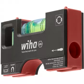 WIHA Mini Lood 8 cm Hall/Punane Magnetiga