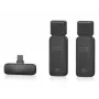 Behringer SMART MIC 2 traadita nutitelefoni mikrofonisüsteem Lightning, USB-C ja 3.5mm ühendusega, 2.4GHz digitaalne, omnidirektsionaalne kondensaatormikrofon, kuni 100m ulatus, 7h aku, sisaldab lavalier-sisendit, tuulekaitse ja hoiukott
