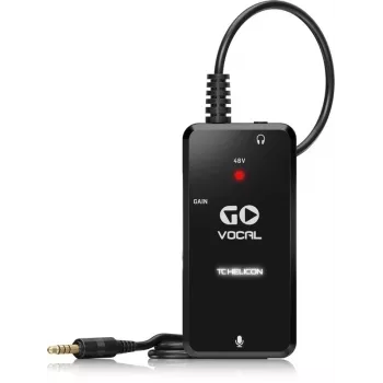 TC Helicon GO Vocal mobiilne mikrofoniliides XLR-sisendiga ja fantoomtoitega