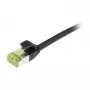 Synergy21 CAT6A S/FTP õhuke patch-kaabel, 3m, must, 500MHz, LSZH Superflex, RJ45