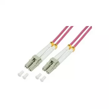 LogiLink OM4 LC/LC Dupleks Multimood-kiudkaabel, 75m, LSZH, Aqua