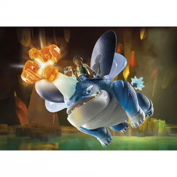 Playmobil 71082 Dragons: The Nine Realms - Plowhorn & D'Angelo kristallkivi lõhkamisfunktsiooniga