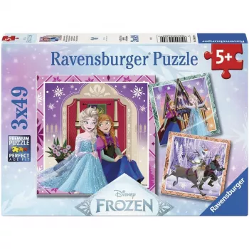 Ravensburger Disney Frozen 2 laste puslekomplekt - 3x49 tükki