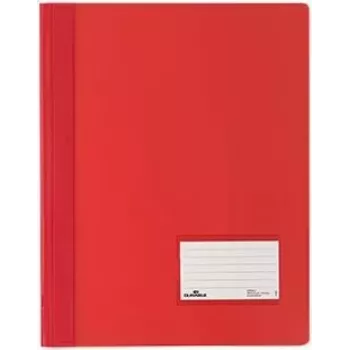 DURABLE DURALUX lai A4 kaustik punane-läbipaistev PVC (25 tk pakend)