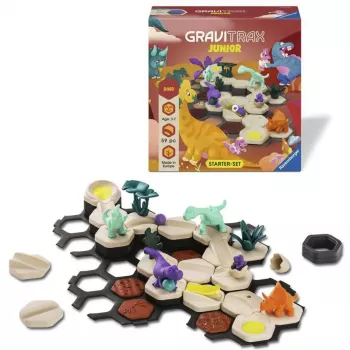 RAVENSBURGER GraviTrax Junior algkomplekt S Dino - 102-osaline kuuliraja komplekt vanusele 3+