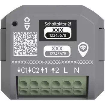 ABB free@home 2-kanaliline seinakarp-i paigaldatav lülitusajam 62821 U-WL