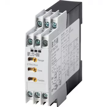 Eaton ETR4-70-A multifunktsionaalne aegrelee, 24-240 V AC/DC, 2 vahetuskontakti, 0,05 s-100 h, DIN-liist
