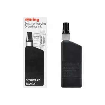rOtring Isograph must pigmenttint 23 ml tehnilistele pliiatsitele