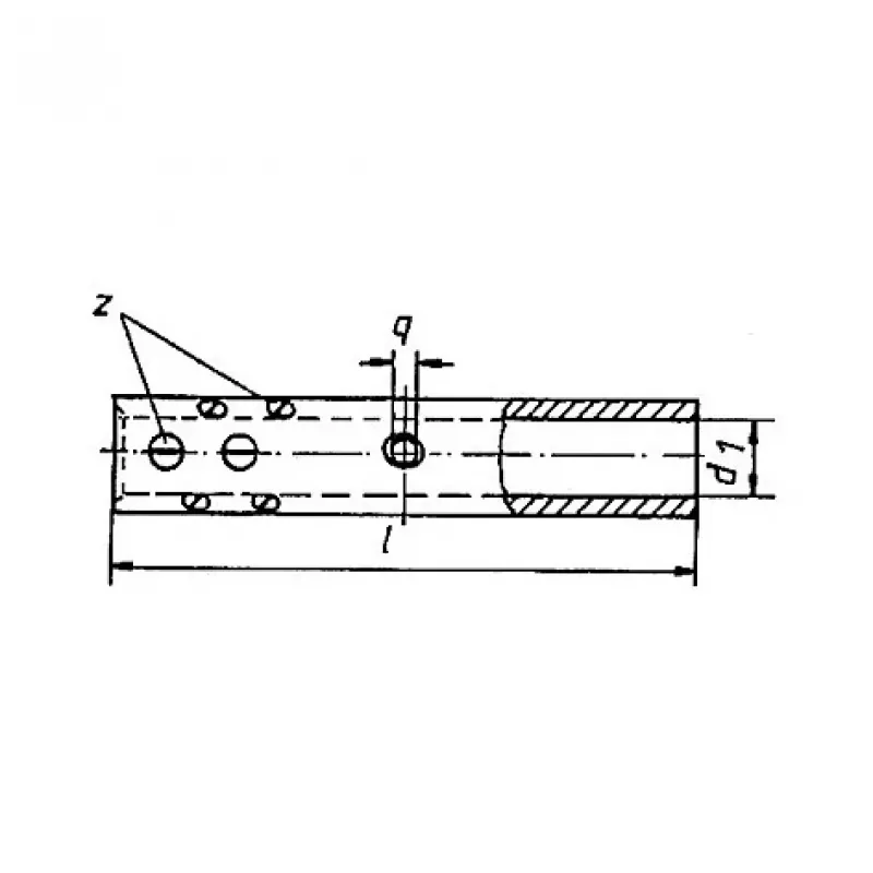 Klauke 553R Torukujuline kruviühendus, 16 mm², jooteavaga, messing, tinatatud