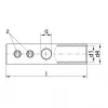 Klauke 553R Torukujuline kruviühendus, 16 mm², jooteavaga, messing, tinatatud