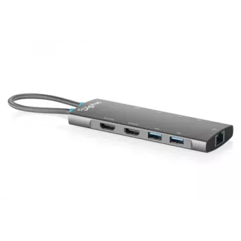 DIGITUS DA-70922 USB-C dokkimisjaam, 9-porti, 2x HDMI, USB, RJ45