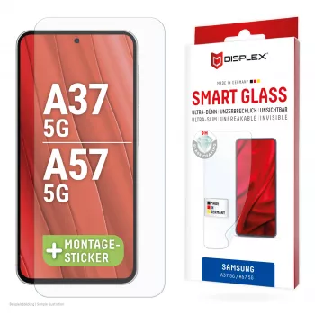 DISPLEX Smart Glass ekraanikaitse Samsung Galaxy A37 5G / A57 5G – 9H karastatud klaas, ülikirgas, mullivaba