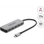 Delock 2-pordiline USB 10 Gbps jaotur 2-pordilise USB-C 4K ja PD 3.0 100 W