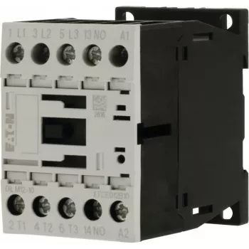 EATON DILM12-10 24VDC jõukontaktor 3-pooluseline 1NO 12A 5.5kW 400V AC-3 DIN-liistule