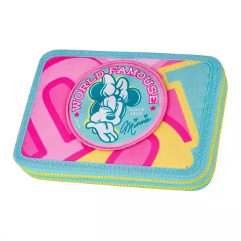 McNeill Täidetud Pliiatsikarp 2 Tõmblukuga XL Disney Minnie Mouse
