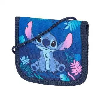 McNeill Disney Stitch rinnakott sinine - laste kaelakott lukuga ja Velcro taskutega