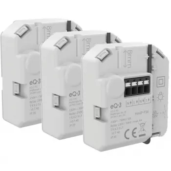 Homematic IP süvistatav lülitusajam 6 A (3-pakk)