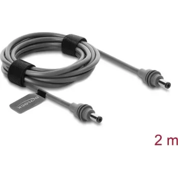 Delock DC 5.5 x 2.1 mm isane kuni DC 5.5 x 2.1 mm isane toitekaabel Starlink Mini jaoks, 2 m hall