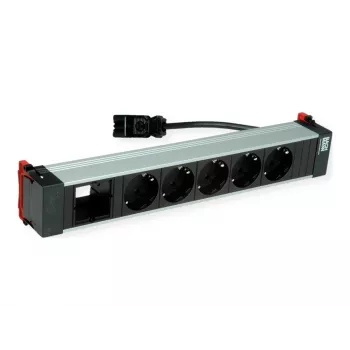 Bachmann POWER FRAME 5x Schuko pistikupesa 1x kohandatav mooduli pesa 0.2m GST18i3 must
