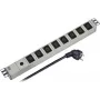 EFB Elektronik 691697 1U 19-tolline Rack-PDU, 8x IEC C13 pistikupesa, 10A, 250V, alumiiniumkorpus, sisse/välja lüliti
