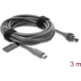 Delock USB Type-C™ to DC 5.5 x 2.1 mm toitekaabel Starlink Mini jaoks, 3 m, hall